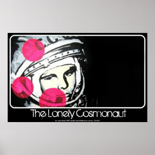 Den Lonely Cosmonaut-målningen på en Poster