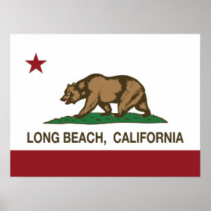 Den Long Beach Kalifornien republiken sjunker Poster