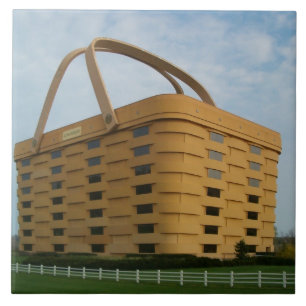Den Longaberger basketen belägger med tegel Kakelplatta