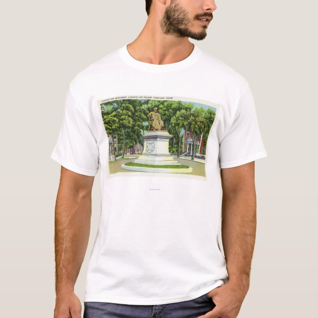Den Longfellow monumentet nr. 2 T-shirt (Framsida)