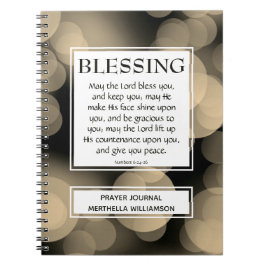 DEN LORD BLESS DU NR 6:24-26 BLESSING ANTECKNINGSBOK