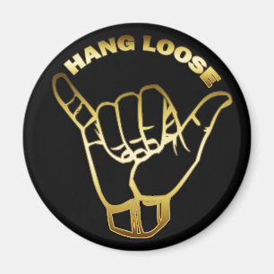 DEN LÖSA GULD- HÄNGNINGEN UNDERTECKNAR MAGNET