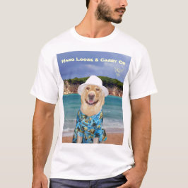Den lösa hängningen & bär på gul lab älskare tee shirt
