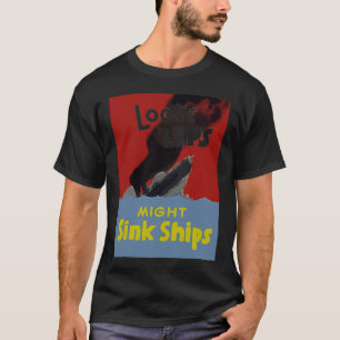 Den lösa läpparstyrkan sjunker frakter t-shirt