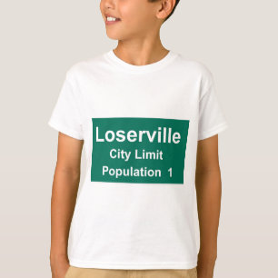 Den Loserville staden begränsar T Shirt