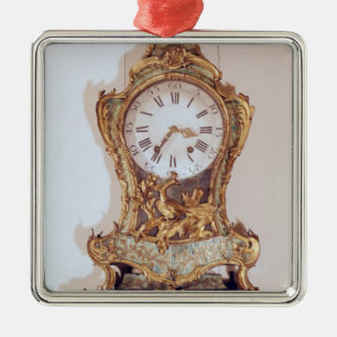 Den Louis XV stilkartellen tar tid på Julgransprydnad Metall