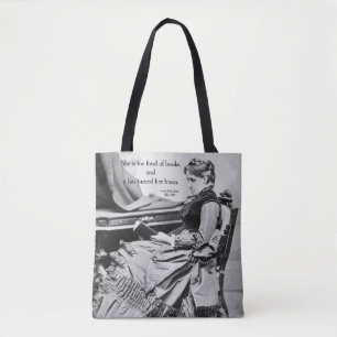 Den Louisa maj Alcott som är förtjust av bokar, Tygkasse
