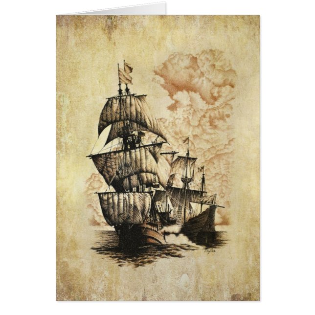 Den lovart- passagen (tomma inre) hälsningskort (Framsidan)