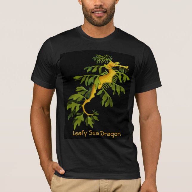 Den lövrika havsdrakeT-tröja T Shirt (Framsida)