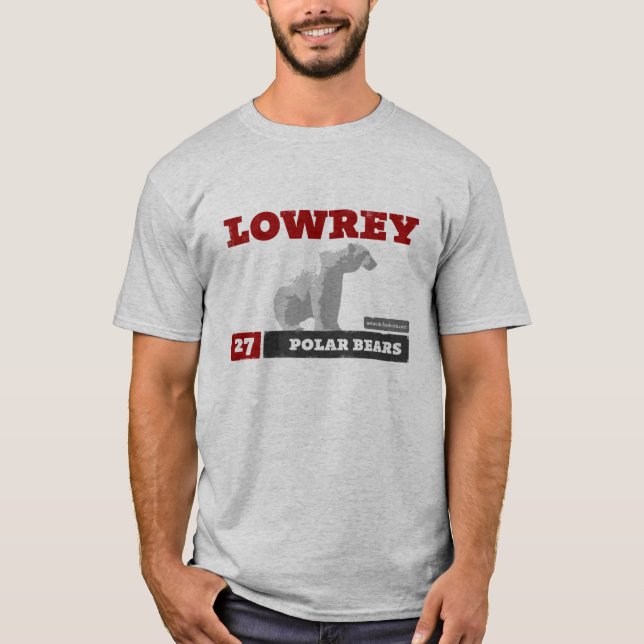 Den Lowrey polar uthärdar manar utslagsplats T-shirt (Framsida)
