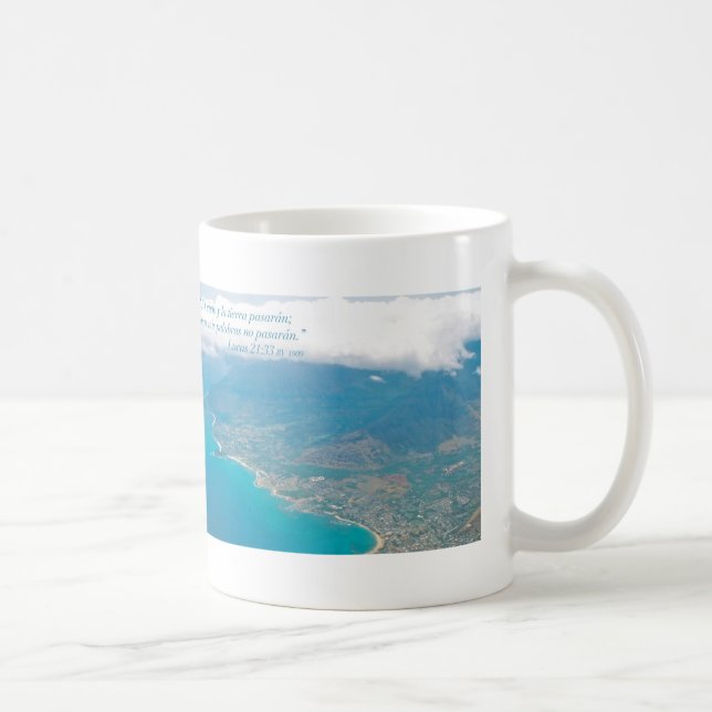 Den Lucas 21-33 vågrät lurar Oahu desde el Aire Kaffemugg (Höger)