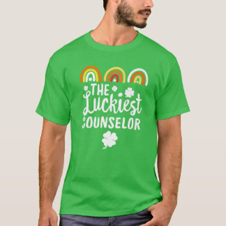 Den Luckiest School Counselor St. Patrick's Day Lu T Shirt