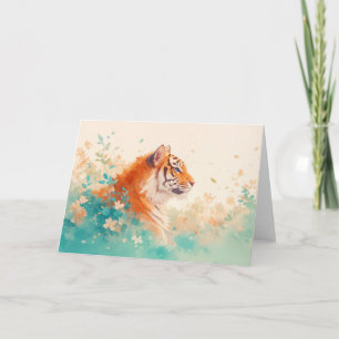 Den lugna blicken hos en majestätisk tiger kort
