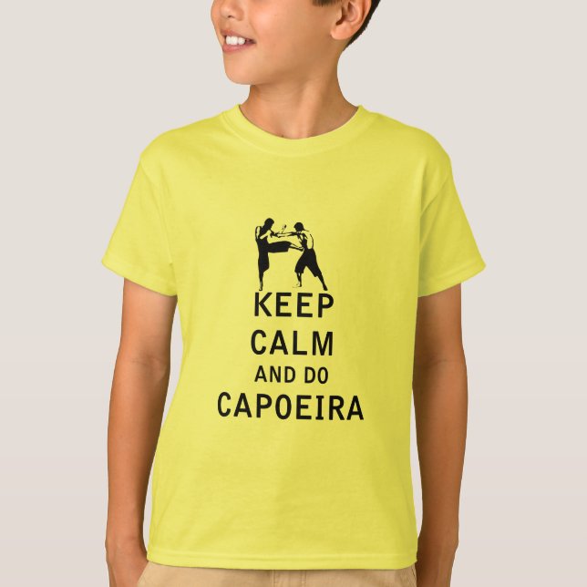 Den lugnaa behållan och gör Capoeira Tee (Framsida)