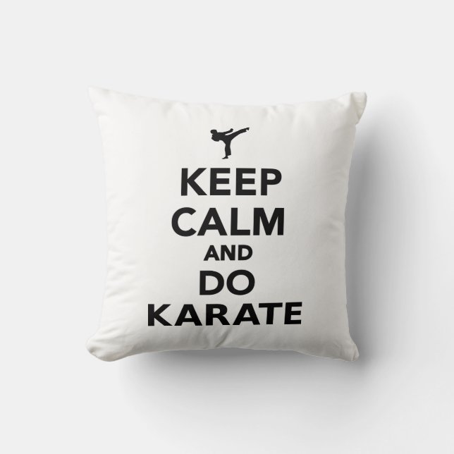 Den lugnaa behållan och gör Karate Kudde (Framsida)