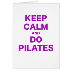 Den lugnaa behållan och gör Pilates Hälsningskort