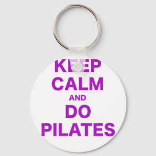 Den lugnaa behållan och gör Pilates Nyckelring