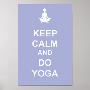 Den lugnaa behållan och gör Yogaaffischen Poster