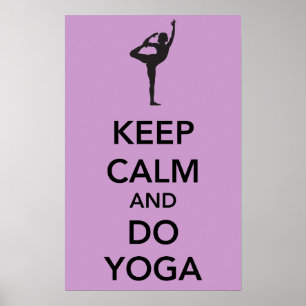 Den lugnaa behållan och gör Yogaaffischen Poster
