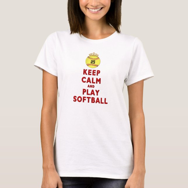 Den LUGNAA BEHÅLLAN OCH LEKSOFTBALLSKJORTAN med Tee Shirt (Framsida)