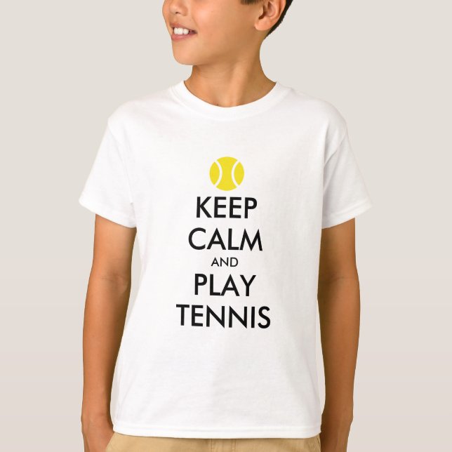 Den lugnaa behållan och lektennis lurar skjortan t-shirt (Framsida)