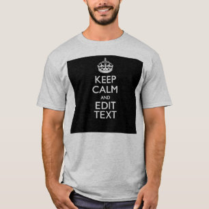 Den lugnaa personligbehållan och redigerar text p t shirt