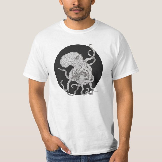 Den Lunar bläckfisken T-shirt (Framsida)