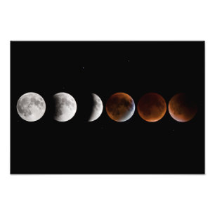 Den Lunar förmörkelsen ordnar Fototryck