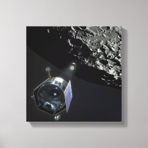 Den Lunar kraterobservationen Canvastryck