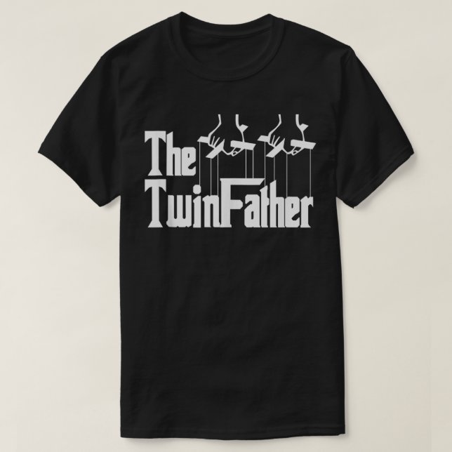 Den lustiga far i twillingar, den lustiga tjocken  t shirt (Design framsida)
