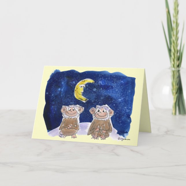 Den lyckliga Bananaversary tecknaden härmar kortet Kort (Framsida)