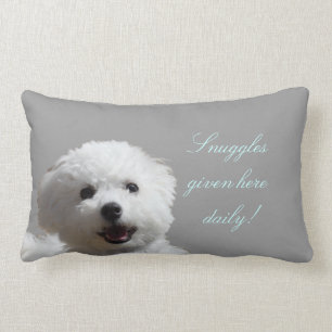 Den lyckliga Bichon Snugglelumbaren kudder Lumbarkudde