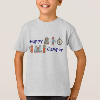 Den lyckliga camparen lurar skjortan tee shirt