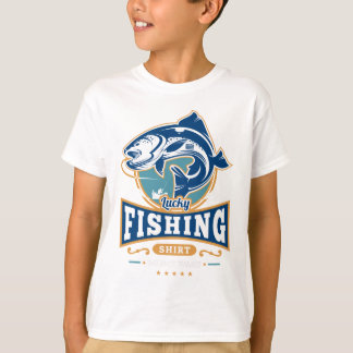 Den lyckliga fiskeskjortan tvättar inte den t shirt