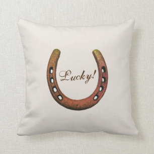 Den lyckliga hästskon kudder kudde