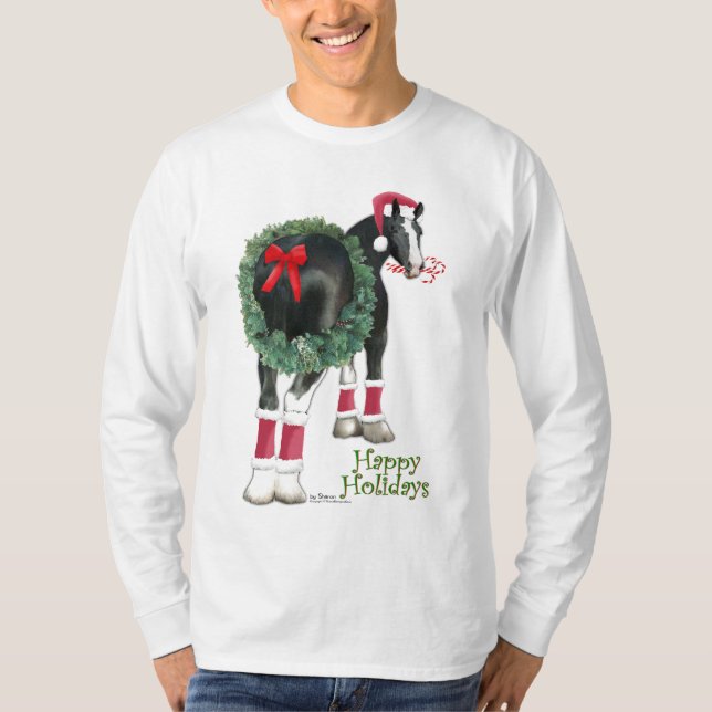 Den lyckliga helgdaggrevskapet formulerar tee shirt (Framsida)