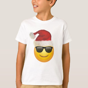 Den lyckliga julen kyler för skjortagåva för emoji t shirt