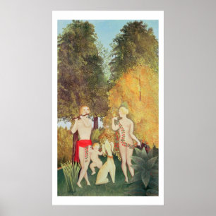 Den lyckliga Kvartetten, 1902 (olja på kanfas) Poster