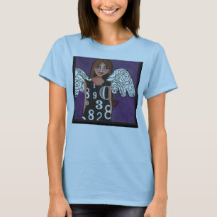 Den lyckliga LOTTERIÄNGELN - numrerar t-skjortan Tee Shirt