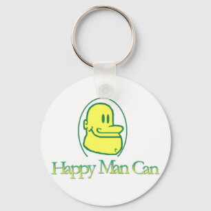 Den lyckliga manen kan Keychain Nyckelring