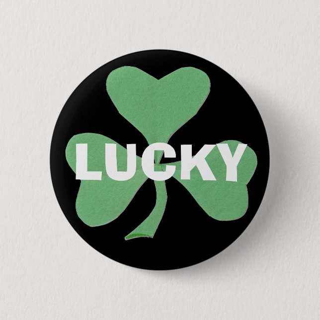 Den lyckliga shamrocken knäppas knapp (Framsida)