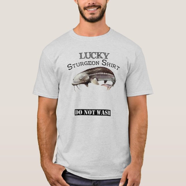 Den lyckliga störskjortan tvättar inte t shirt (Framsida)