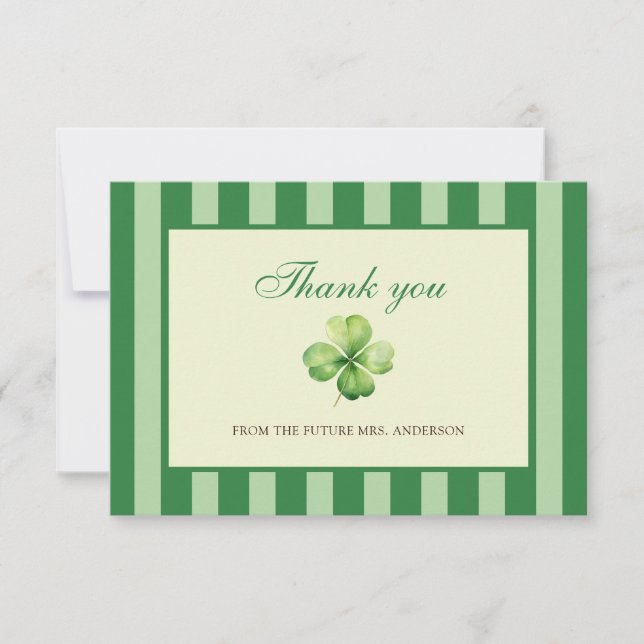 Den lyckligaste brudens bröllopsfest tack kort (Framsida)