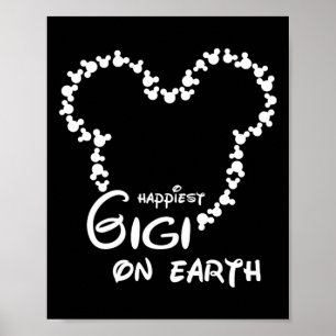 Den lyckligaste Gigi på jorden rolig mormor kvinno Poster