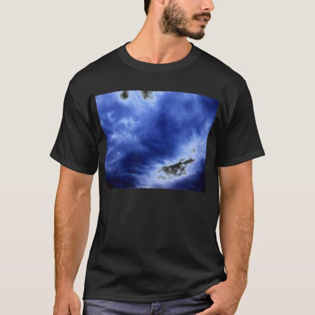 Den lysande blåttstormen fördunklar vid KLM Tee Shirt (Framsida)