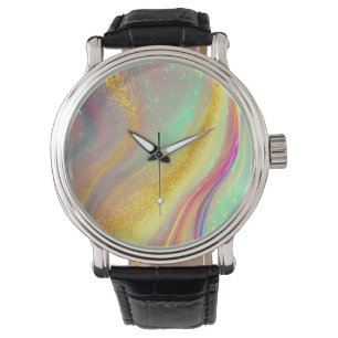 Den lysande holografiska opal armbandsur