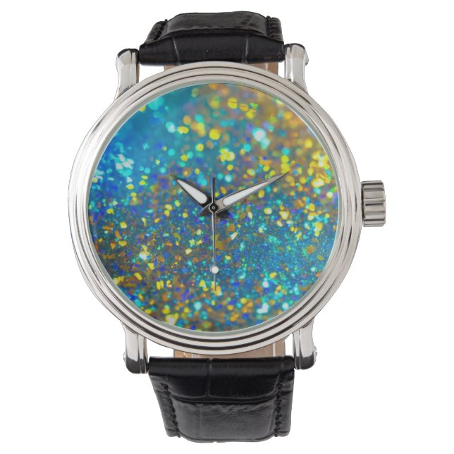 Den lysande holografiska opal armbandsur (Framsida)