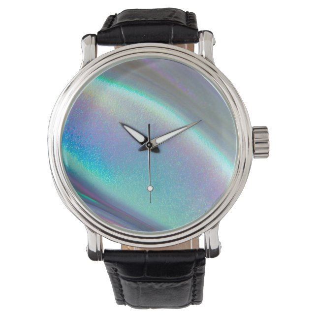 Den lysande holografiska opal armbandsur (Framsida)