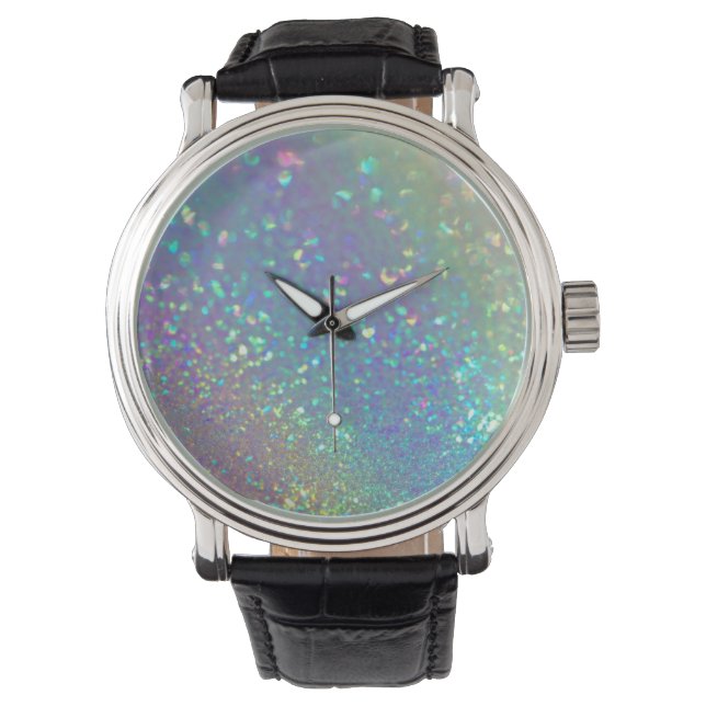 Den lysande holografiska opal armbandsur (Framsida)
