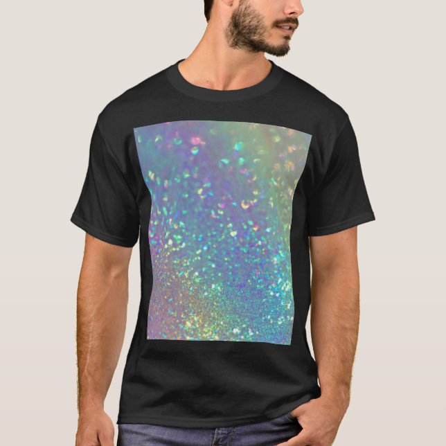 Den lysande holografiska opal t shirt (Framsida)